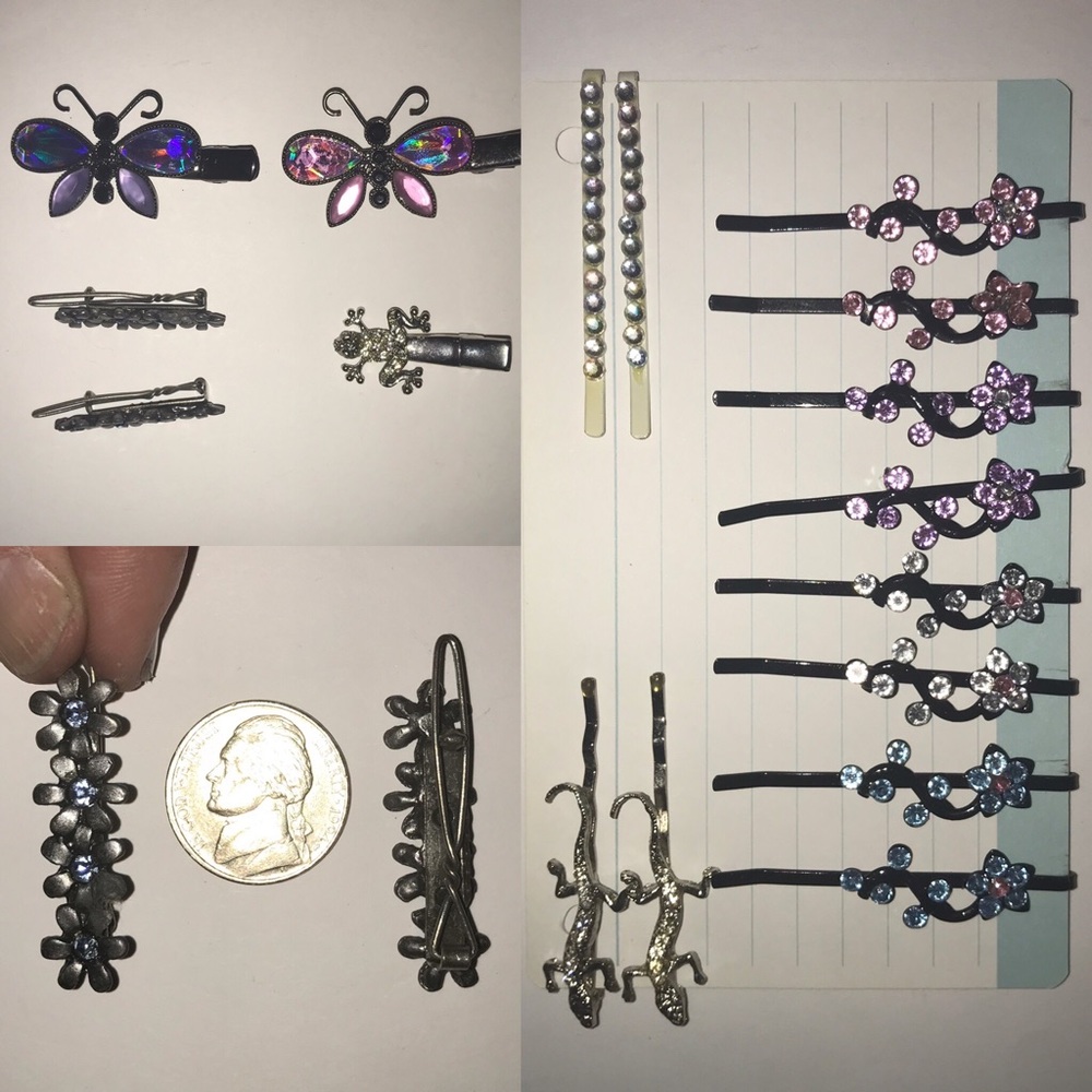 Bundle/Crystal Hair Clips Bobby Pins Barrettes